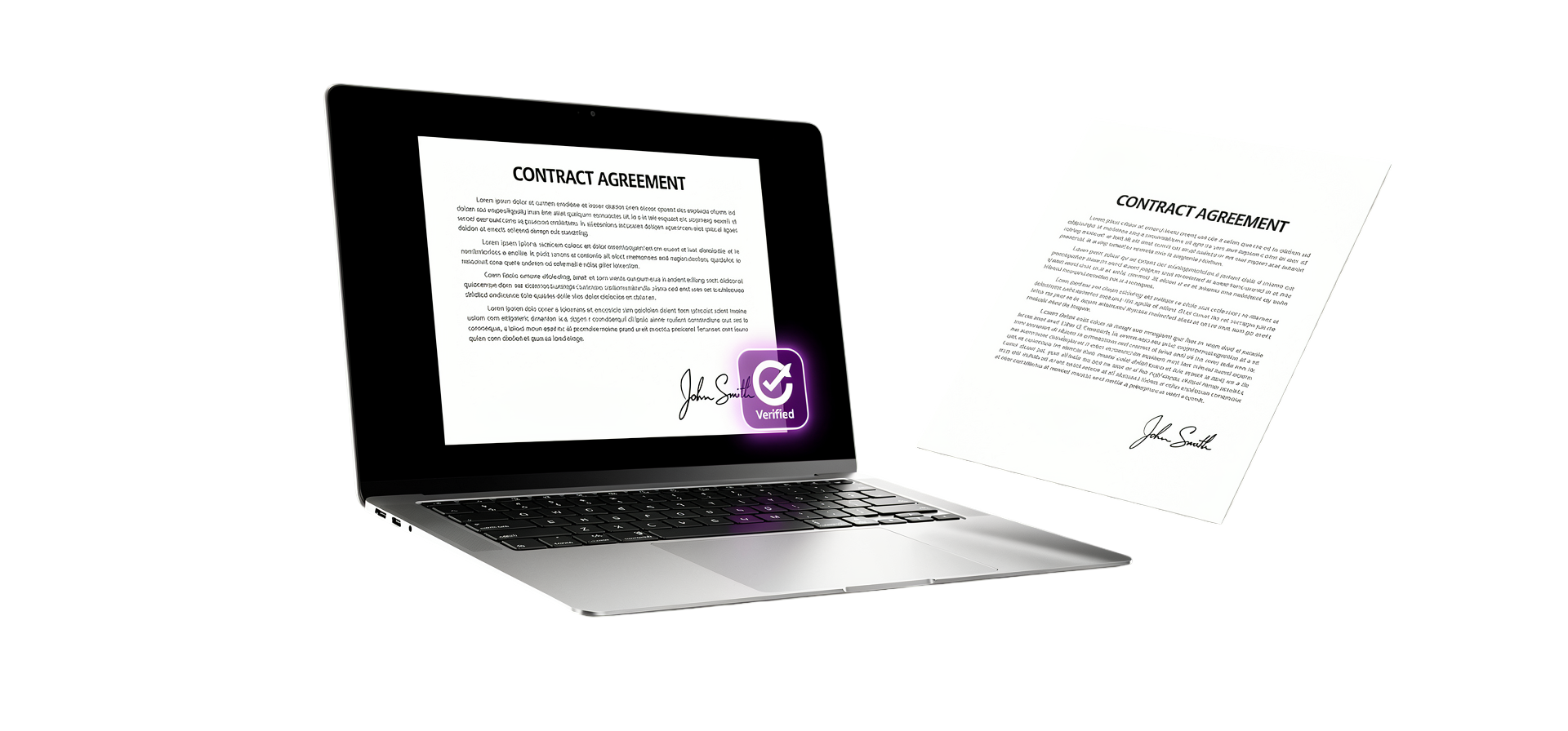 Vertragssoftware Laptop-Render — Custom Software Case Study