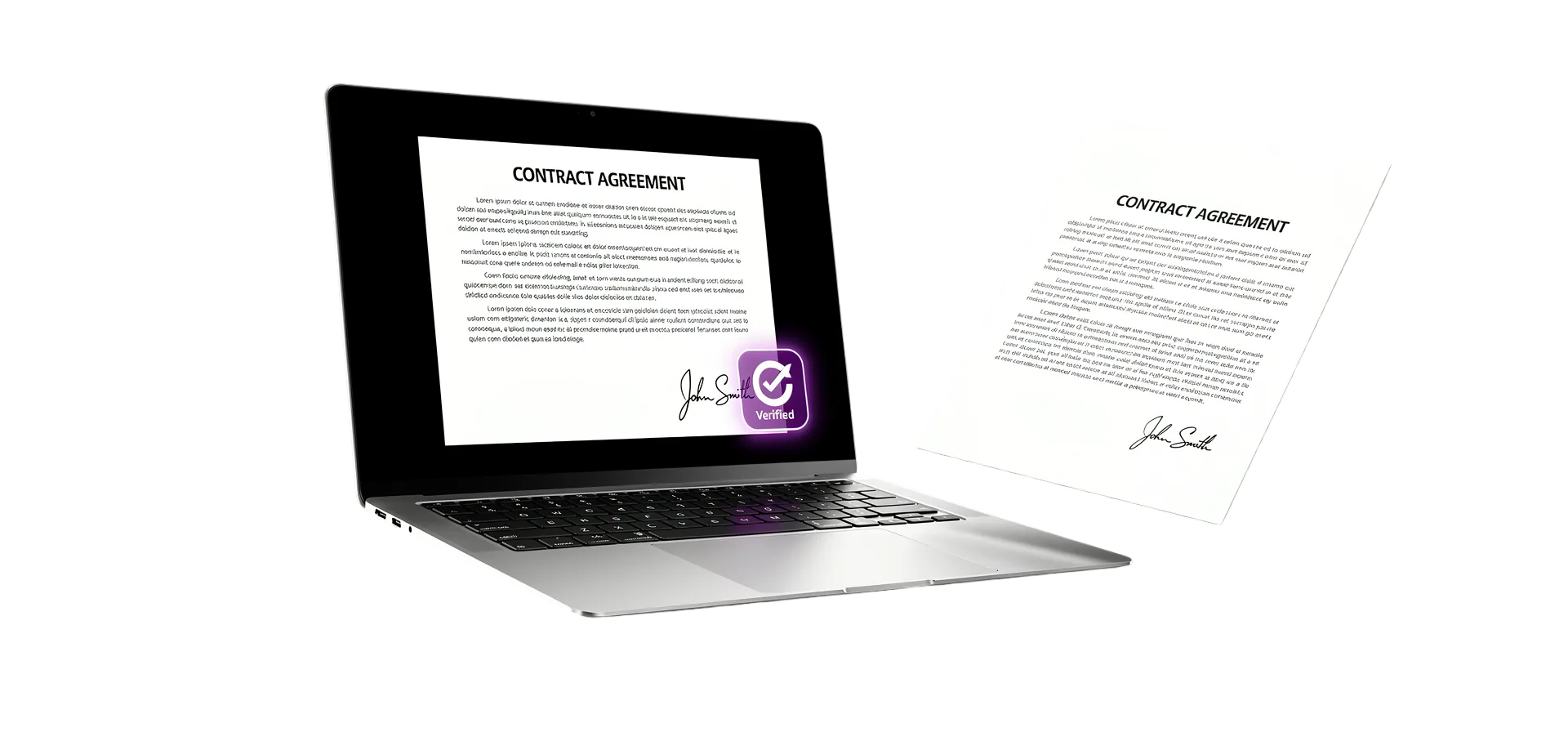 Vertragssoftware Laptop-Render — Custom Software Case Study