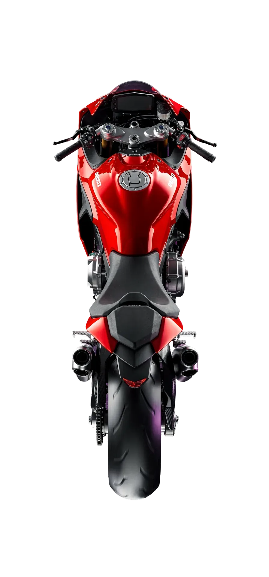 Ducati motorcycle from above