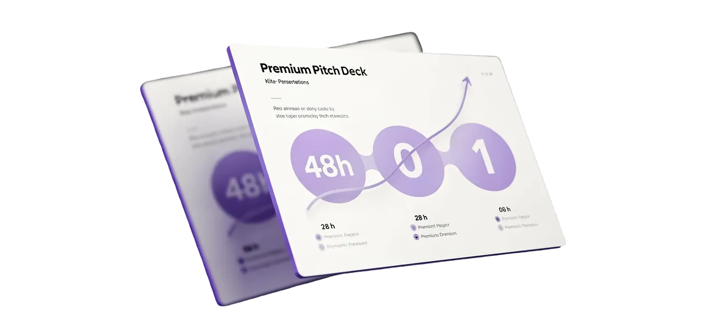 Pages from the pitch presentation